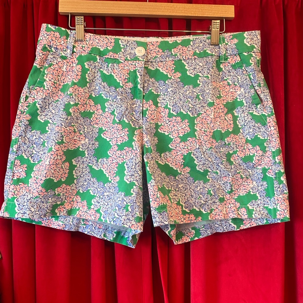 ❌sold❌ CROWN & IVY FLORAL CHINO SHORTS 12 CAROLINE - Picture 1 of 5